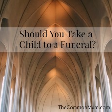 Should you take a child to a funeral?