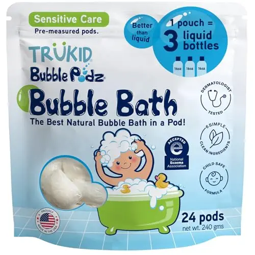 TruKid Bubble Podz unscented bubble bath pods for kids