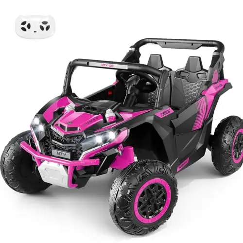 Hikole 24V kids UTV ride on car with remote control